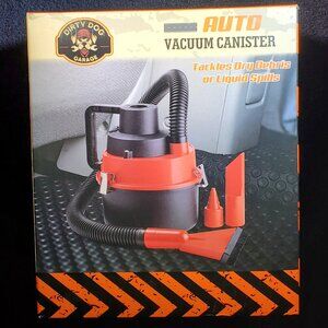 AUTO CANISTER VACUUM...WET OR DRY USE...DC PLUG POWER SOURCE...NEW WITH TAG